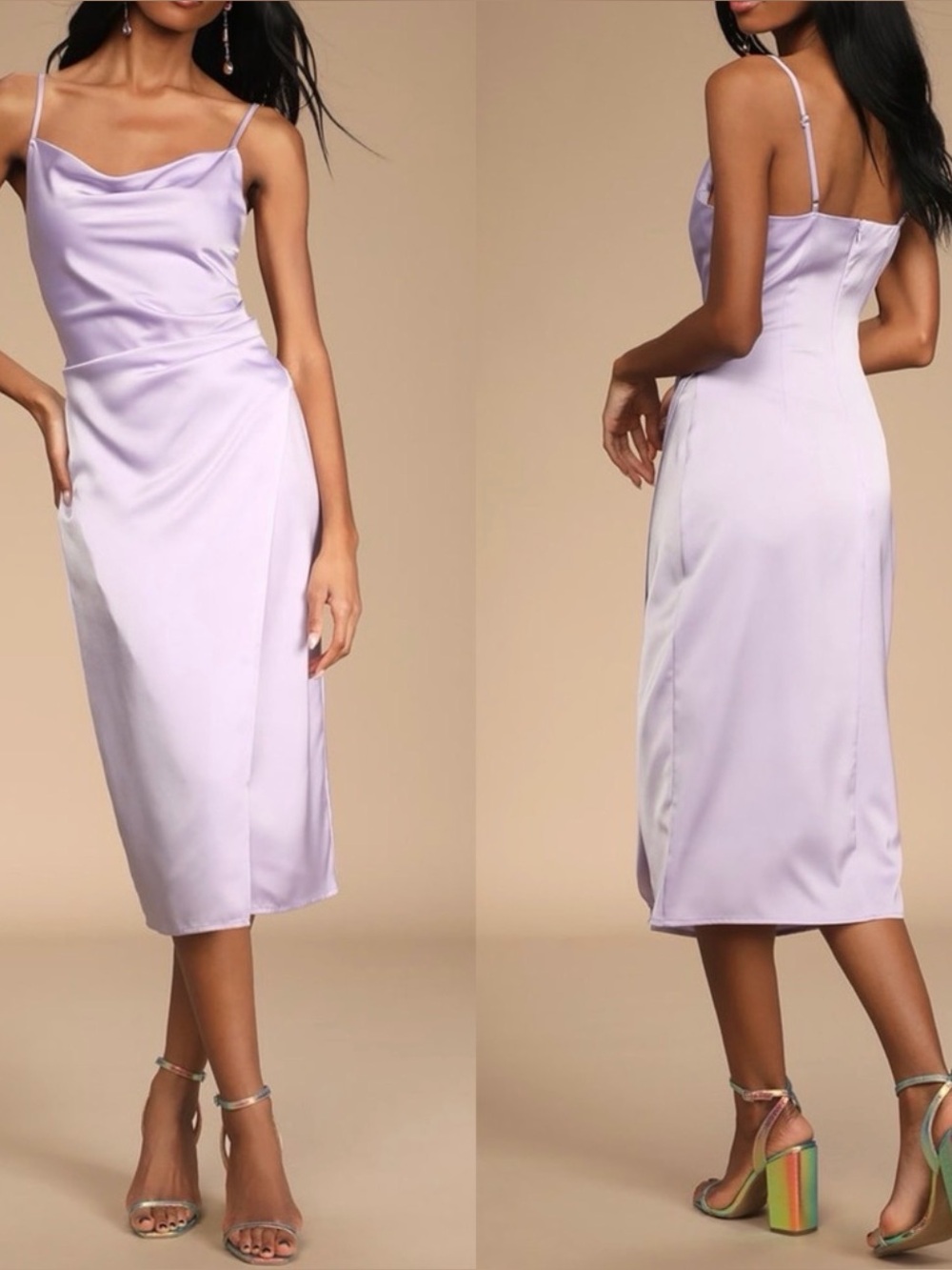 Lulu's Lavender Silk Dress